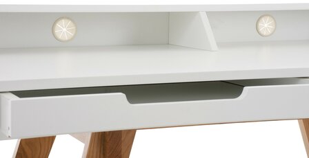 Bureau Oaten 110 cm, Wit