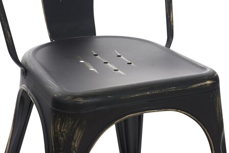 4-delige set stoelen Binedekt antiek, Zwart