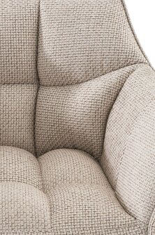 2-delige set barkruk Domasa stof zwart, 