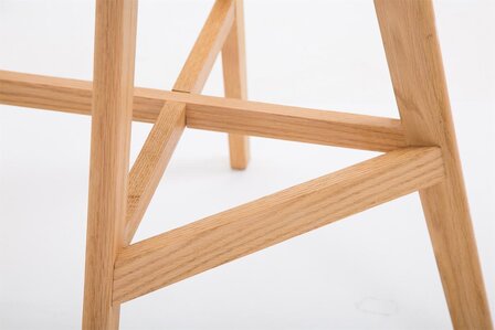 Set van 2 barkrukken Cennas kunststof naturel, Oranje