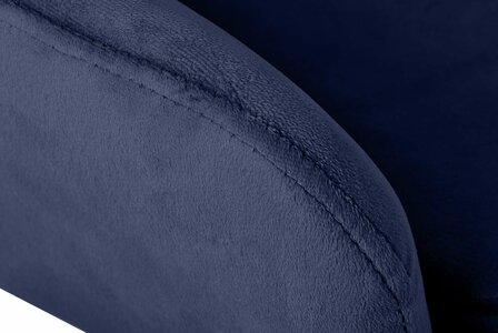 Barkruk Grint Fluweel, Blauw