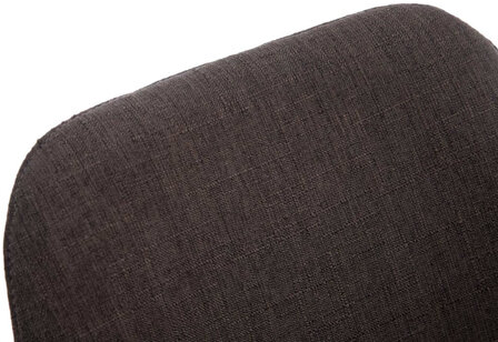 4-delige set bezoekersstoelen Birnii V2 Walnoot Stof, Grijs