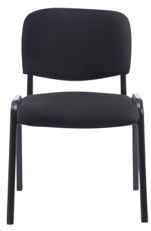 4-delige set stoelen XL Kin Stof, Zwart