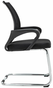 Set van 2 bezoekersstoelen Aeruke, Zwart