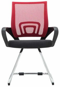 Set van 2 bezoekersstoelen Aeruke, Rood