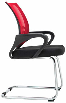 Set van 2 bezoekersstoelen Aeruke, Rood