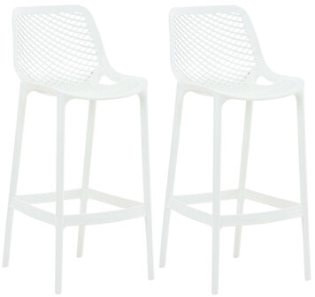 2-delige set barkruk Iar, Wit
