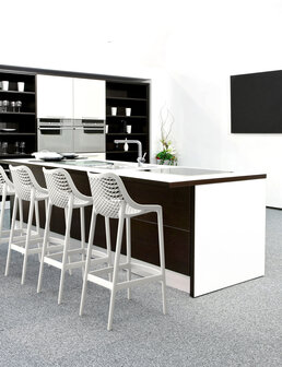 2-delige set barkruk Iar, Wit
