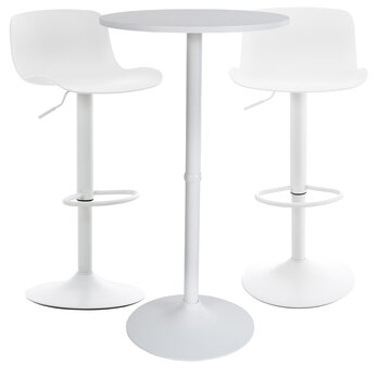 2-persoons Bartafel Set Madore, Wit