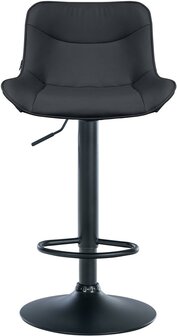 Barkruk Venoro kunstleer zwart, Zwart