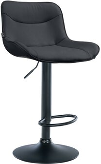 Barkruk Venoro kunstleer zwart, Zwart