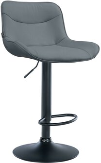 Barkruk Venoro kunstleer zwart, Grijs