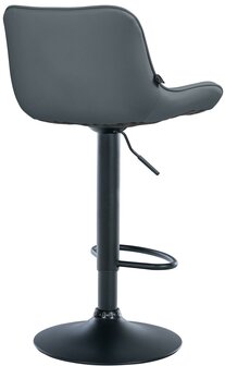 Barkruk Venoro kunstleer zwart, Grijs