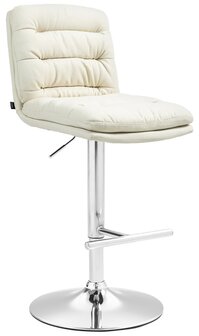 Barstoel Dimir Stof chroom, Creme