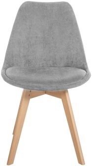 4-delige set stoel Loneras Cird, Grijs