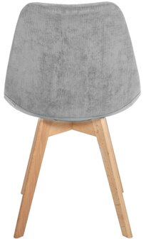 4-delige set stoel Loneras Cird, Grijs