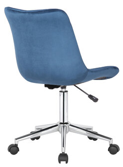 Bureaustoel Modferd Fluweel, Blauw