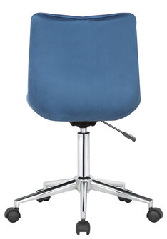Bureaustoel Modferd Fluweel, Blauw