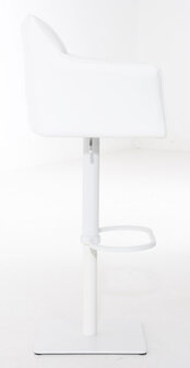 2-delige set barkruk Domasa kunstleer wit, Wit