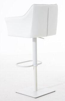 2-delige set barkruk Domasa kunstleer wit, Wit