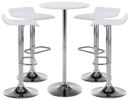 4-delige Bartafel Set Isbirg, Wit