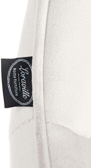 Barkruk Venoro Fluweel chroom, Creme