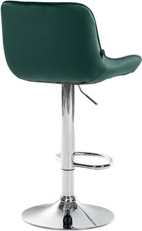 Barkruk Venoro Fluweel chroom, Groen