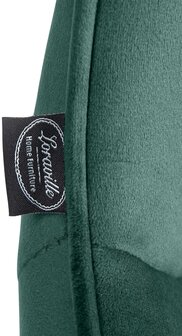 Barkruk Venoro Fluweel zwart, Groen