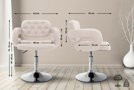 Ligstoel Diblun Stof, 