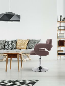 Ligstoel Diblun Stof, Bruin