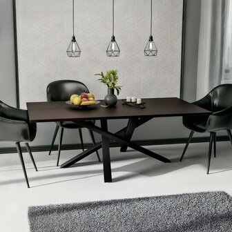 Tafelpoten Fenniy 140x70x72, Zwart