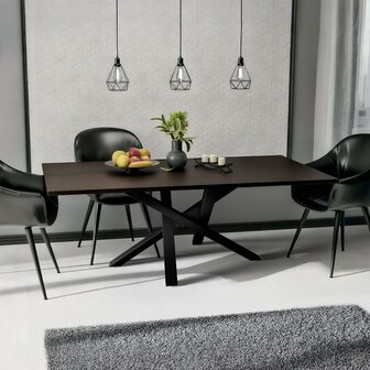 Tafelpoten Fenniy 120x60x72, Zwart