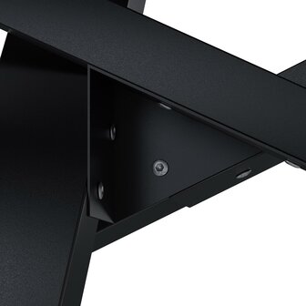 Tafelpoten Fenniy 160x80x72, Zwart