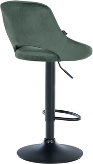 2-delige set barkrukken Melit fluweel B, Groen