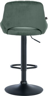 2-delige set barkrukken Melit fluweel B, Groen