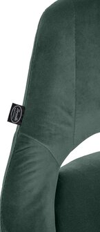 2-delige set barkrukken Melit fluweel W, Groen
