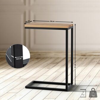 Bijzettafel Montea 46x25x67 cm, 