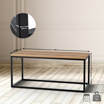 Bijzettafel Montea 100x45x50 cm, 