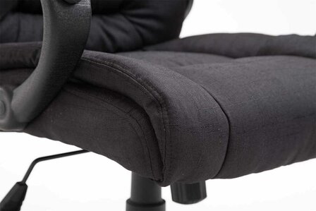 Bureaustoel XL Spirti Stof, Zwart