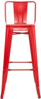 4-delige set barkrukken Mosan, Rood