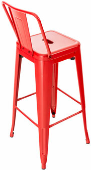4-delige set barkrukken Mosan, Rood