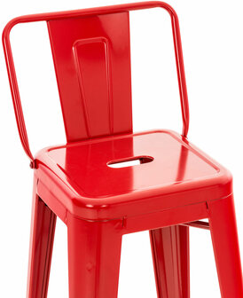 4-delige set barkrukken Mosan, Rood