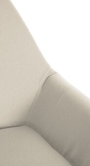 Barkruk Braga Goud Stof, Creme