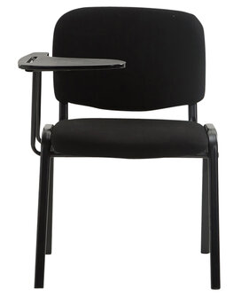 4-delige set stoelen Kin met klaptafel stof, Zwart