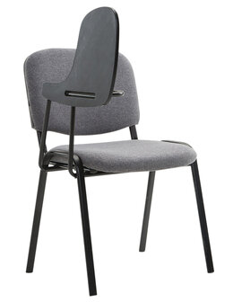 4-delige set stoelen Kin met inklapbare tafel stof, Grijs