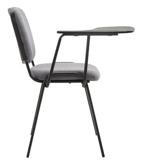 4-delige set stoelen Kin met inklapbare tafel stof, Grijs