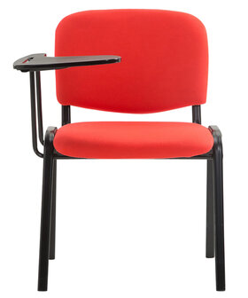 4-delige set stoelen Kin met inklapbare tafel stof, Rood