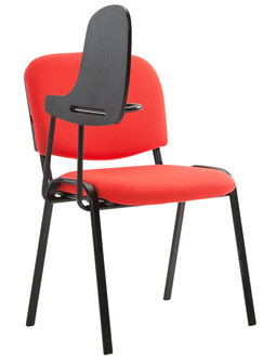 4-delige set stoelen Kin met inklapbare tafel stof, Rood