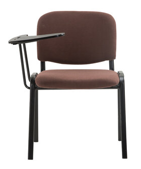 4-delige set stoelen Kin met klaptafel stof, Bruin