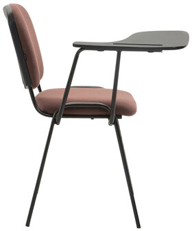 4-delige set stoelen Kin met klaptafel stof, Bruin